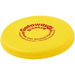 Orbit recycled plastic frisbee Yellow