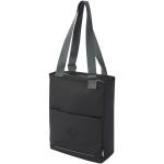 Aqua wasserabweisende 14" Laptop-Tragetasche aus GRS Recyclingmaterial 14 L Schwarz