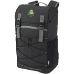 Aqua 15,6" GRS recycelter wasserabweisender Laptop-Rucksack 23 L Schwarz