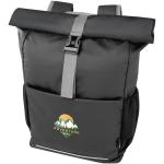 Aqua 15" wasserabweisende Fahrradtasche aus GRS Recyclingmaterial 20 L Schwarz