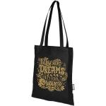 Zeus GRS recycled non-woven convention tote bag 6L Black