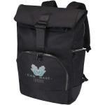 Rhine 15" Rolltop-Rucksack aus recyceltem GRS-Material 18 L Schwarz