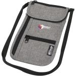 Ross GRS recycled smart travel pouch Heathergrey