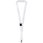 Lois sublimation RPET lanyard with safety buckle, white White | 10mm