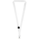 Neve sublimation lanyard with loop, black/white Black/white | 20mm