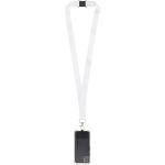 Addie Sublimation Lanyard mit Telefonhalterung und Sicherheitsverschluss, schwarz/weiss Schwarz/weiss | 10mm