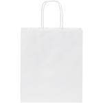 Kraft 80 g/m2 paper bag with twisted handles - small White