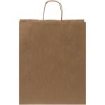 Kraft 80-90 g/m2 paper bag with twisted handles - large Nature