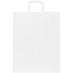 Kraft 80-90 g/m2 paper bag with flat handles - large White