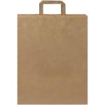 Kraftpapiertasche 80-90 g/m² mit flachen Griffen – 32 × 12 × 40 cm Natur