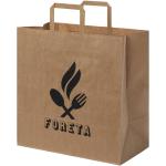 Kraft 80-90 g/m2 paper bag with flat handles - X large 