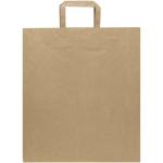 Kraft 80–90 g/m² Papiertasche mit flachen Griffen – 32 × 17 × 39 cm Natur