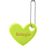 RFX™ H-12 heart reflective PVC hanger Neon yellow