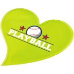 RFX™ S-12 heart L reflective PVC sticker Neon yellow