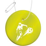 RFX™ H-09 round reflective TPU hanger Neon yellow