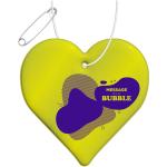 RFX™ H-09 heart reflective TPU hanger Neon yellow