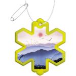 RFX™ H-10 snowflake reflective PVC hanger Neon yellow