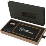 SCX.design P35 5.000 mAh Powerbank aus Holz mit Leuchtlogo Bambus