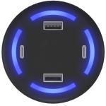 SCX.design H11 light-up logo smart home charger Black