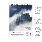 EcoNotebook NA6 wiederverwendbares Notizbuch mit Premiumcover Weiß