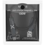 SCX.design C59 100W magnetic silicone charging cable Black