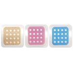 3-pieces anti scratch patches with full colour printed paper envelope White