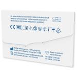 3-pieces plasters with full colour printed mini paper envelope White/clip neck clear