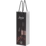 Handmade 170 g/m2 integra paper wine bottle bag with plastic handles 