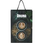 Handgefertigte 170 g/m² Integra-Papiertüte mit Kunststoff Kordelgriffen – 24 × 9 × 36 cm Weiß/schwarz