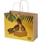 Kraft 120 g/m2 paper bag with twisted handles - large 