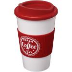 Americano® 350 ml insulated tumbler with grip White/red