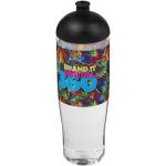 H2O Active® Tempo 700 ml dome lid sport bottle Transparent black