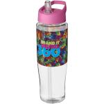 H2O Active® Tempo 700 ml Sportflasche mit Ausgussdeckel, rosa Rosa,transparent