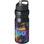 H2O Active® Base 650 ml Sportflasche mit Ausgussdeckel Schwarz