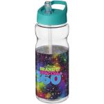 H2O Active® Base 650 ml Sportflasche mit Ausgussdeckel Transparent türkis