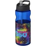 H2O Active® Base 650 ml spout lid sport bottle, blue Blue,black