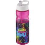 H2O Active® Base 650 ml Sportflasche mit Ausgussdeckel, magenta Magenta,weiß