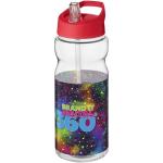 H2O Active® Base 650 ml spout lid sport bottle Transparent red