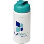 Baseline® Plus 500 ml flip lid sport bottle Pastell blue/white