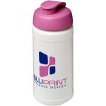 Baseline® Plus 500 ml flip lid sport bottle Pink/white