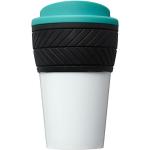 Brite-Americano® 350 ml Isolierbecher mit Schutzring Reifen-Design Aqua