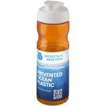 H2O Active® Eco Base 650 ml Sportflasche mit Klappdeckel Orange/weiß