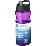 H2O Active® Eco Base 650 ml Sportflasche mit Ausgussdeckel Schwarz/magenta
