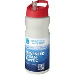 H2O Active® Eco Base 650 ml Sportflasche mit Ausgussdeckel Beige/rot