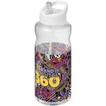 H2O Active® Big Base 1 litre spout lid sport bottle White