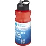 H2O Active® Eco Big Base 1L Sportflasche mit Ausgussdeckel Rot/schwarz