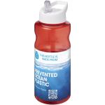 H2O Active® Eco Big Base 1L Sportflasche mit Ausgussdeckel Rot/weiß