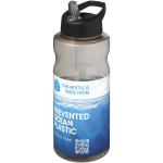 H2O Active® Eco Big Base 1L Sportflasche mit Ausgussdeckel, schwarz Schwarz,kohle