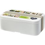 MIYO Renew single layer lunch box, ivory white Ivory white, pebble gray