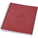 Desk-Mate® A6 farbiges Notizbuch mit Spiralbindung Rot